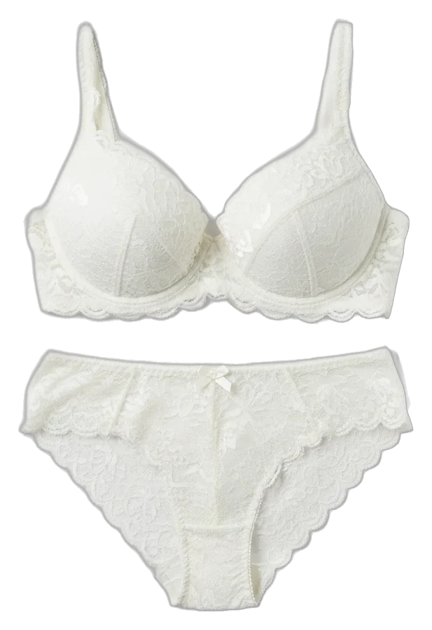 Conjunto blanco de encaje